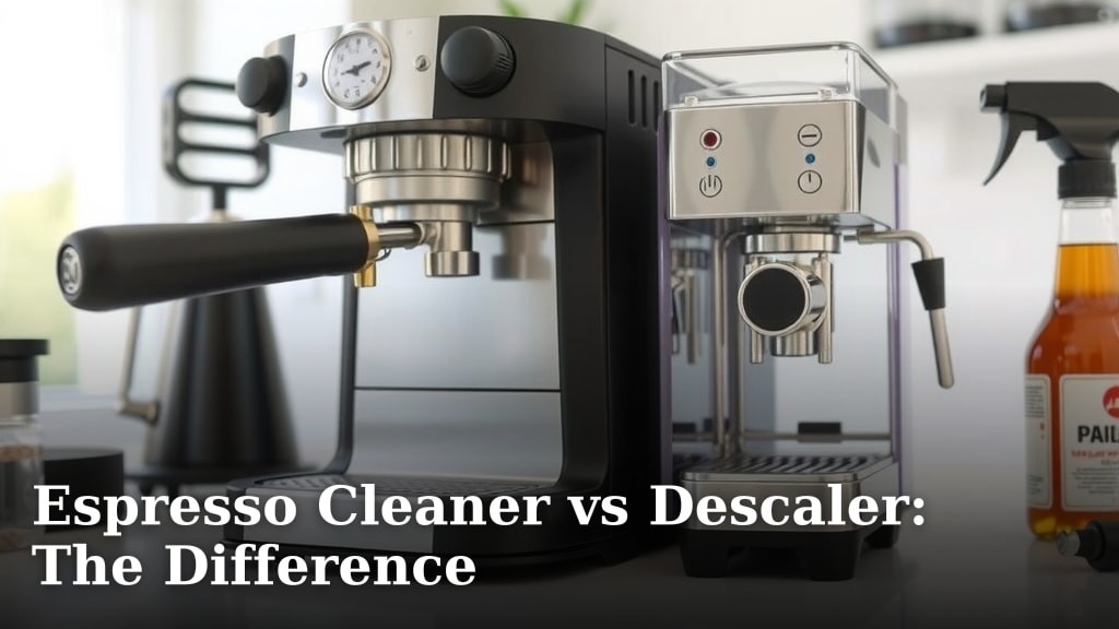 Espresso Cleaner vs Descaler: The Difference