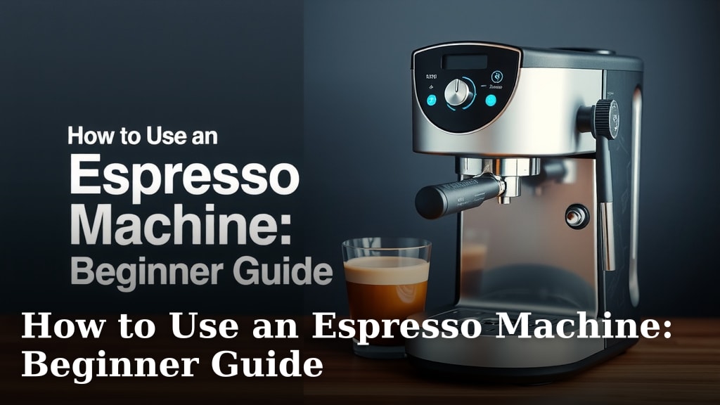 How to Use an Espresso Machine: Beginner Guide