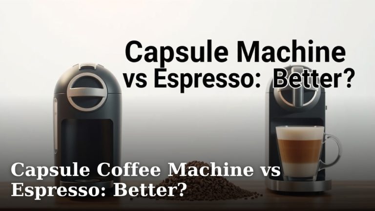 Capsule Coffee Machine vs Espresso: Better?