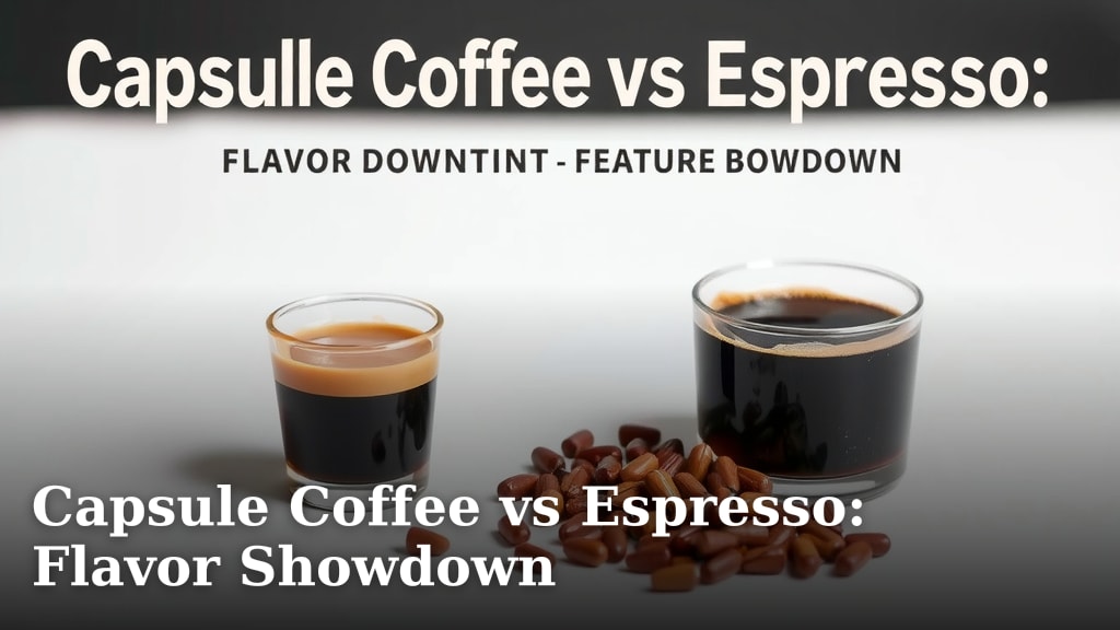 Capsule Coffee vs Espresso: Flavor Showdown